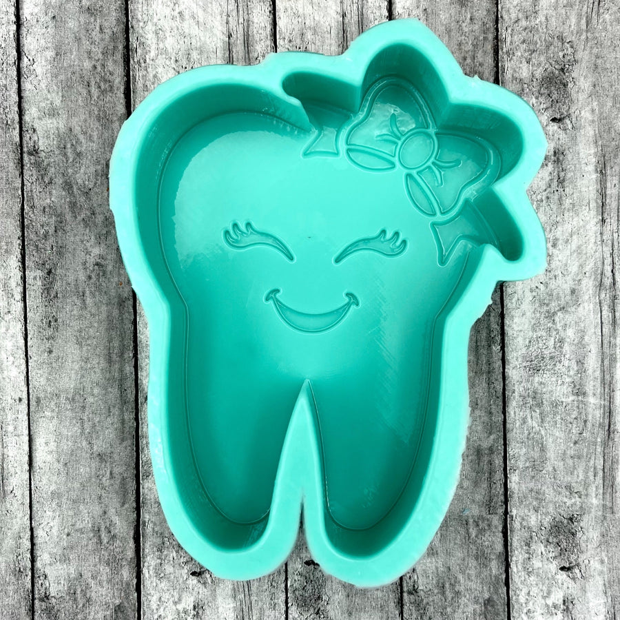 Tooth with Bow Silicone Mold