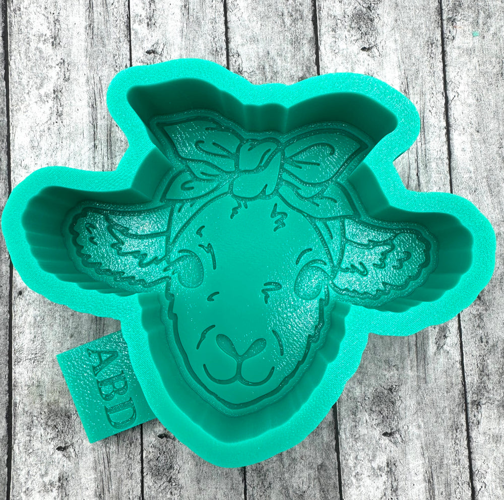 Lamb with Bandanna Freshie Silicone Mold