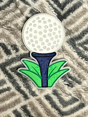 Golf Tee and Golf Ball Freshie Silicone Mold