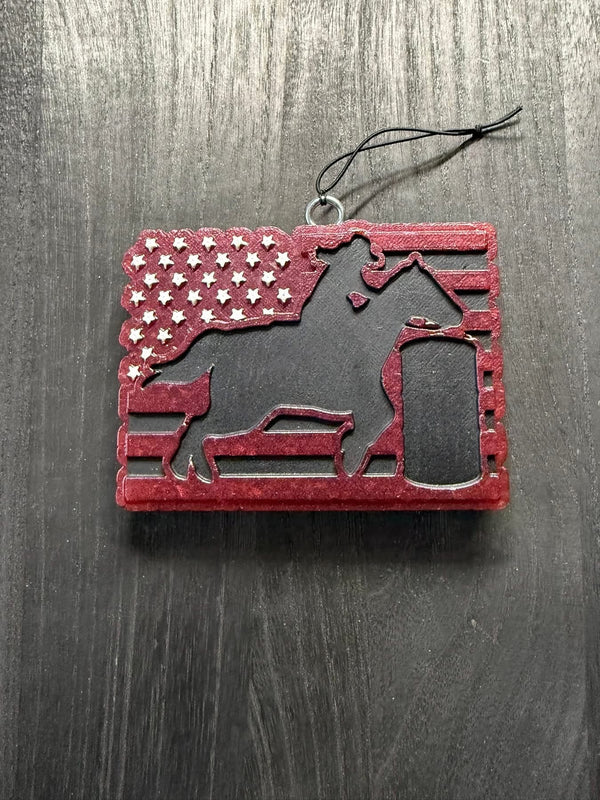 Cowgirl Barrel Racing Freshie Silicone Mold