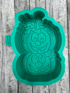 Happy Stacked Pumpkins Freshie Silicone Mold