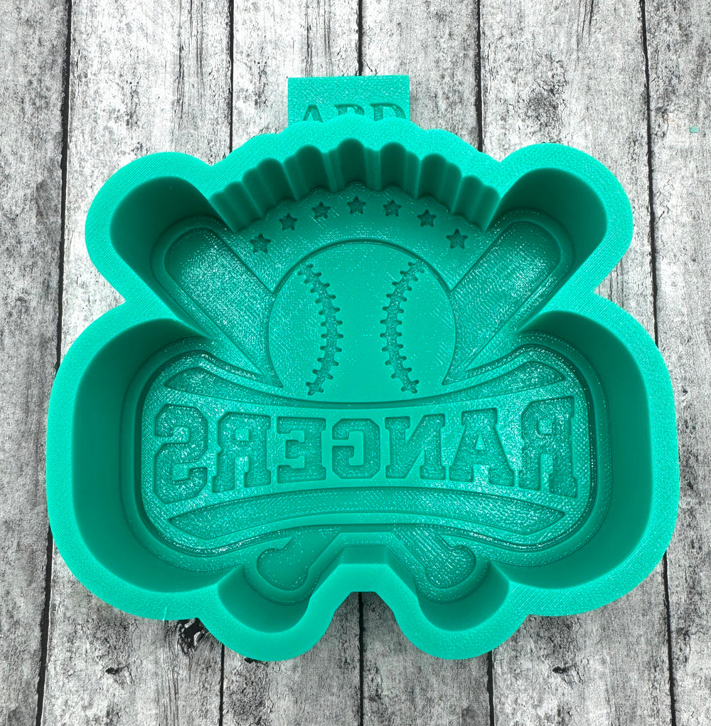 Rangers Baseball Freshie Silicone Mold