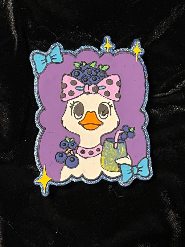 Blueberry Goose with Frame and Bow Freshie Silicone Mold
