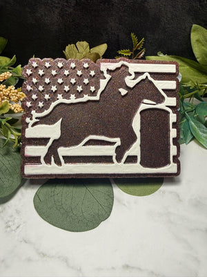 Cowgirl Barrel Racing Freshie Silicone Mold