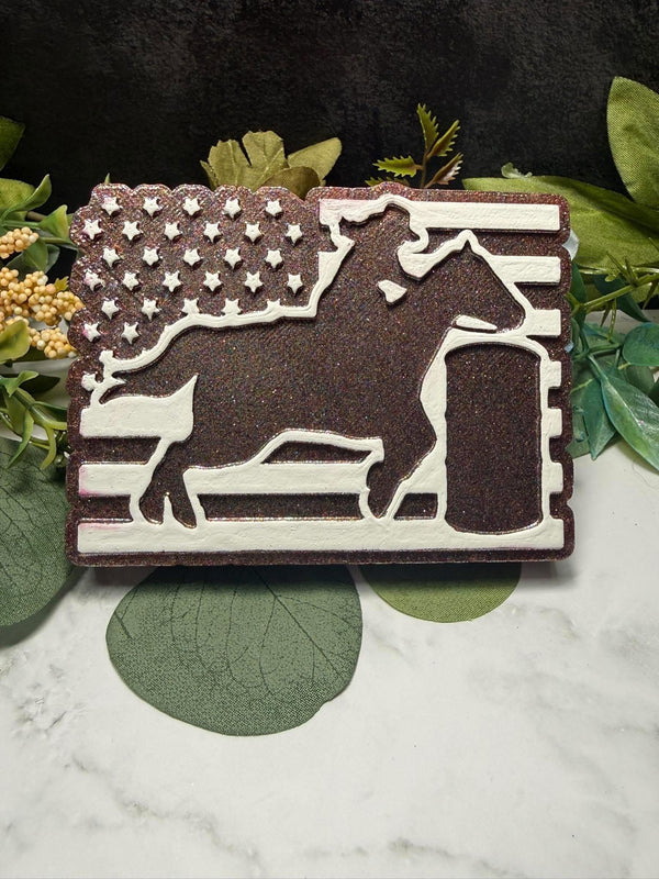 Cowgirl Barrel Racing Freshie Silicone Mold