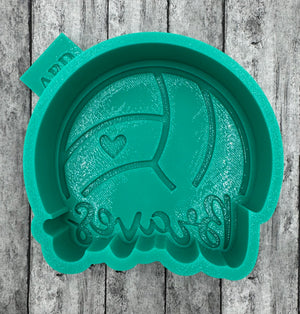 Volleyball Team Names Freshie Silicone Mold