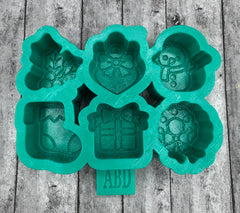 Christmas Charm Freshie Silicone Mold