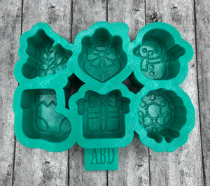 Christmas Charm Freshie Silicone Mold