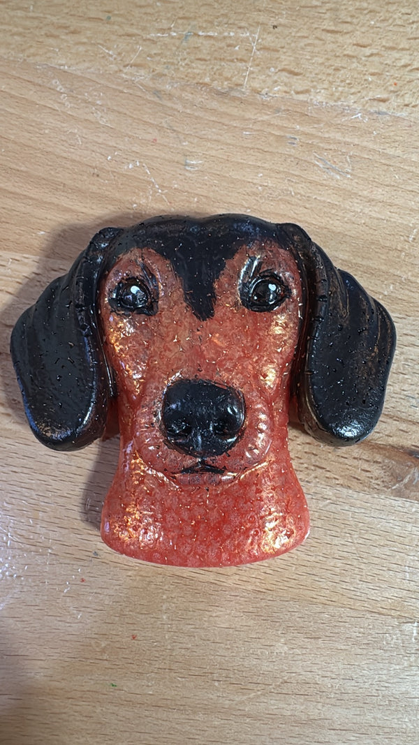 3D Dachshund Dog Head