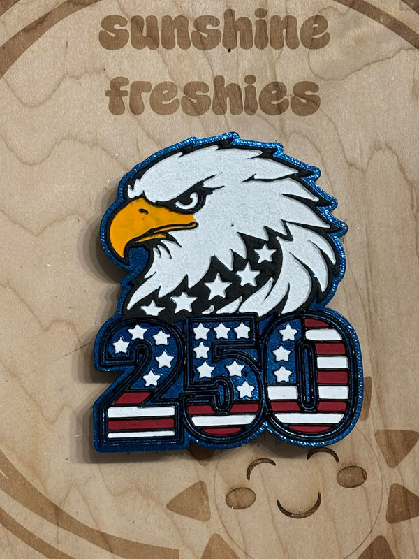 Eagle Head 250 Birthday Freshie Silicone Mold