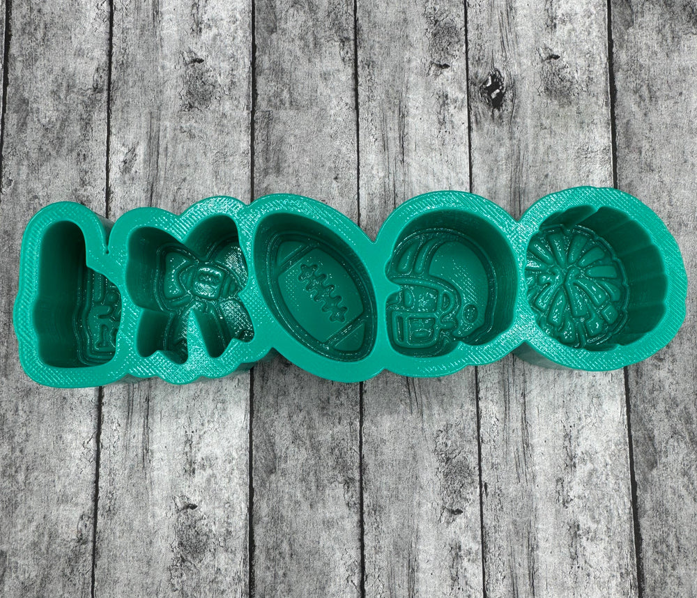 Sports Football Charm Freshie Silicone Mold