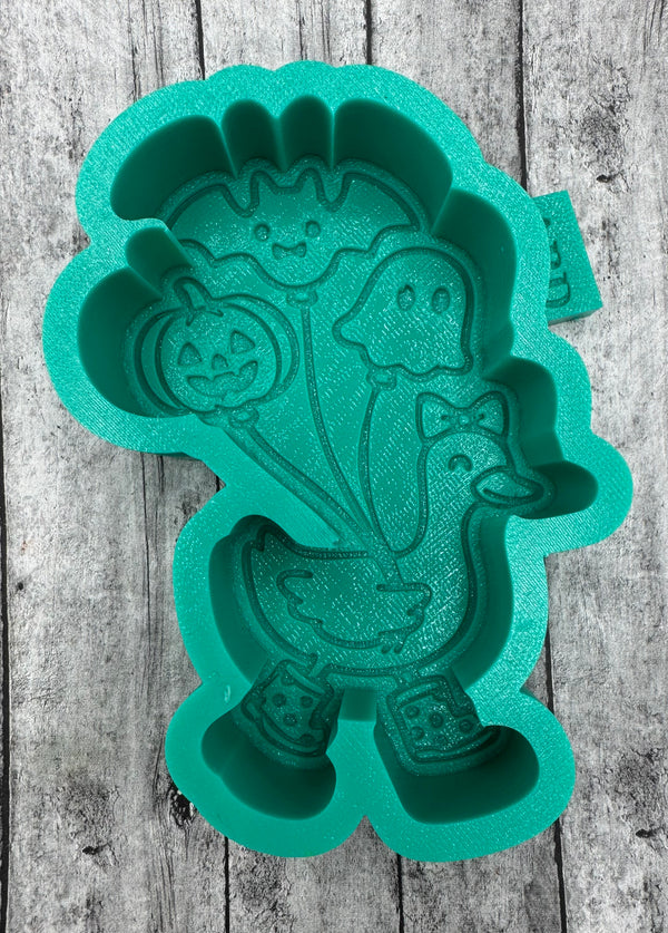 Goose with Fall Balloons Freshie Silicone Mold