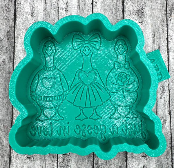 Just a Goose in Love Valentine Freshie Silicone Mold