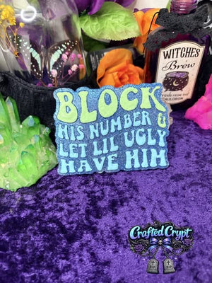 Block His Number Silicone Molds, Molds for Freshies, Wax Mold, Cement Mold, Aroma Bead Mold