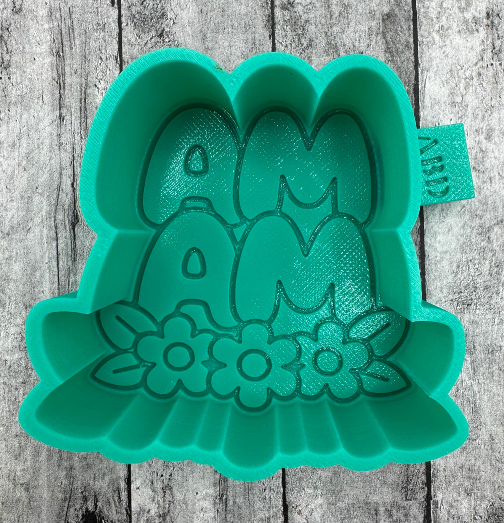 Mini Mama with Flowers Profile Silicone Mold
