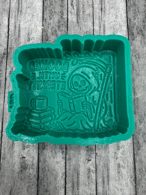 Booked Until Eternity Grim Reeper Freshie Silicone Mold