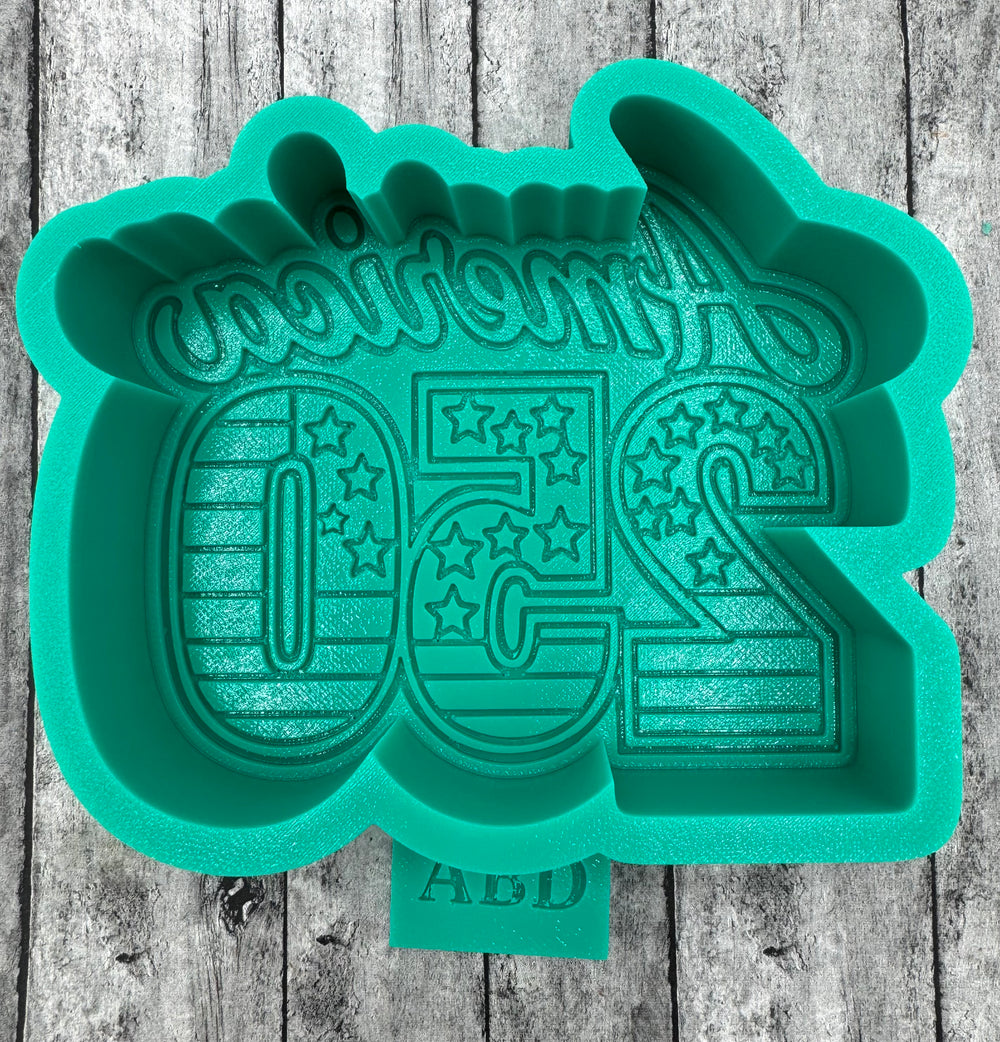 America 250 Birthday Freshie Silicone Mold