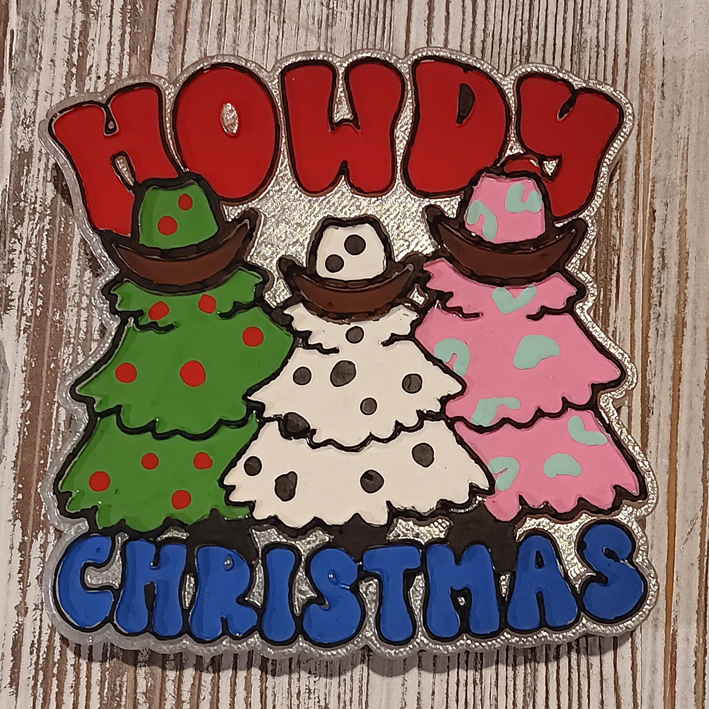 Howdy Christmas Tree Freshie Silicone Mold