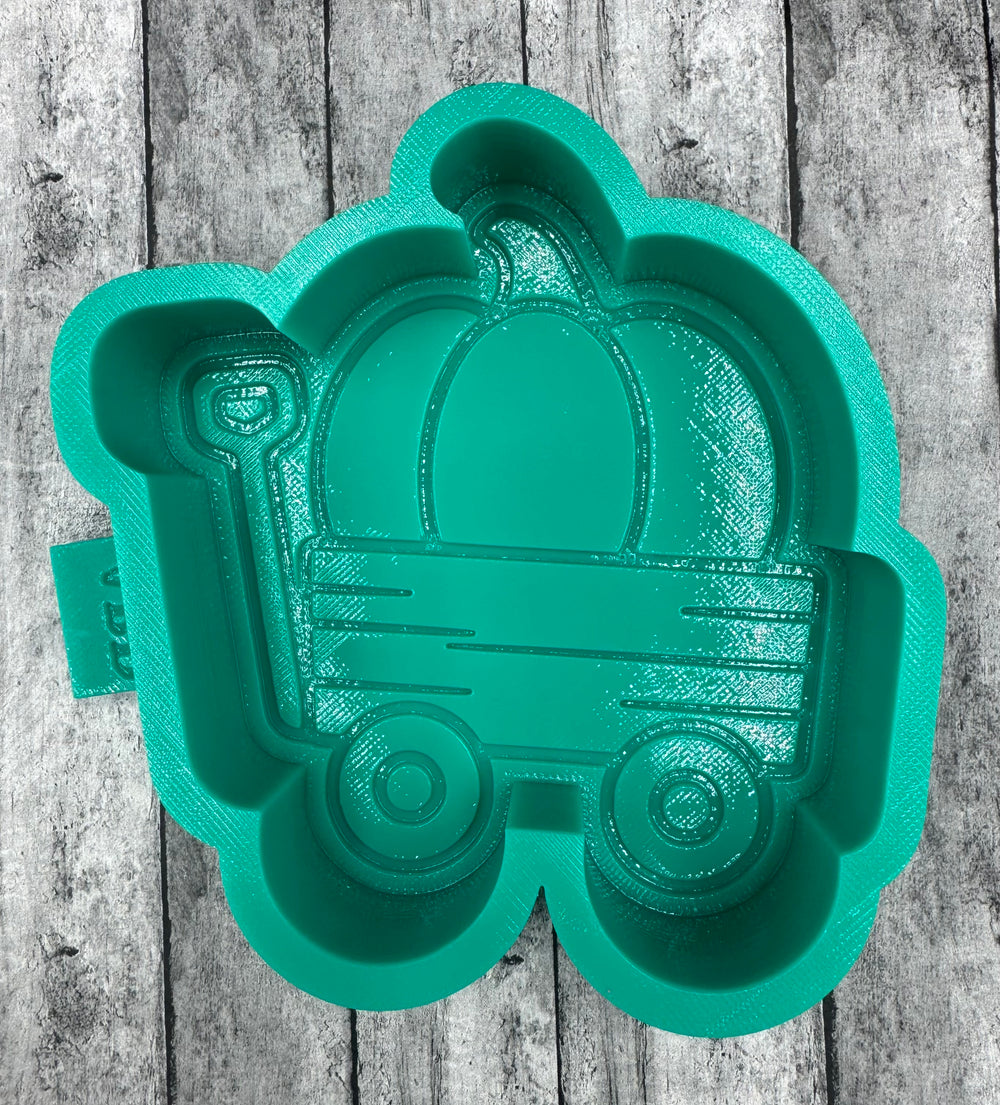Pumpkin in Wagon Freshie Silicone Mold