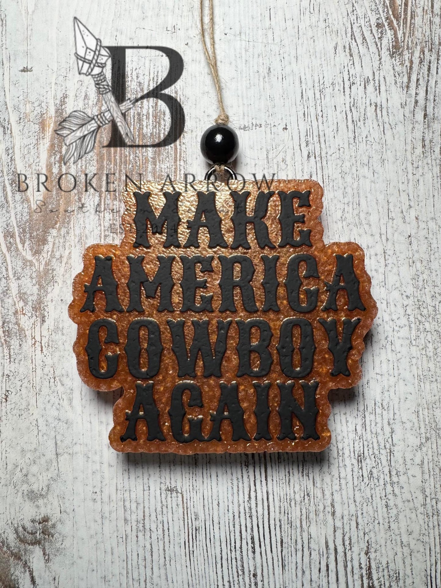 Make America Cowboy Again Freshie Silicone Mold