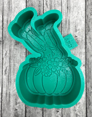 Pumpkin with Cowgirl Legs Silicone Mold
