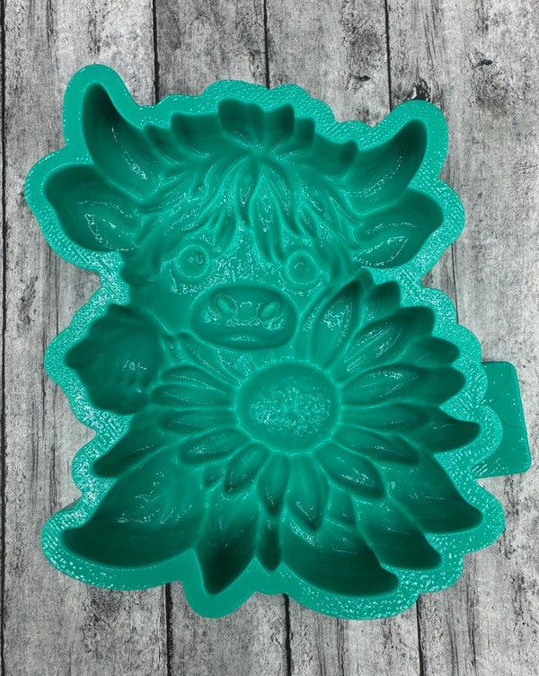 3D Highland Sunflower Silicone Mold