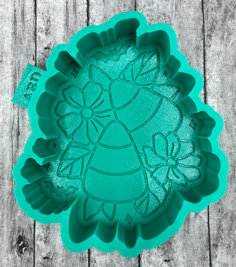 Candy Corn and Flowers Silicone Mold