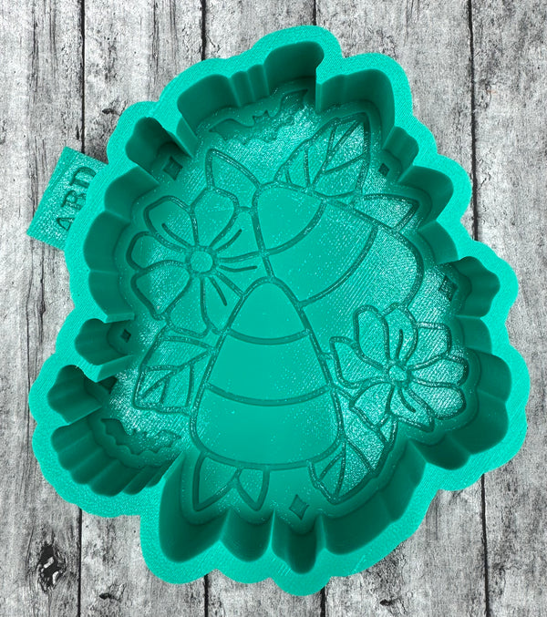 Candy Corn and Flowers Silicone Mold