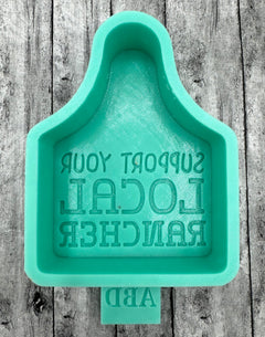Support Your Local Ranchers Cow Tag Freshie Silicone Mold
