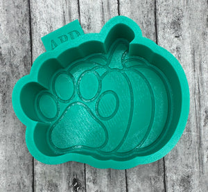 Dog Paw Pumpkin Freshie Silicone Mold