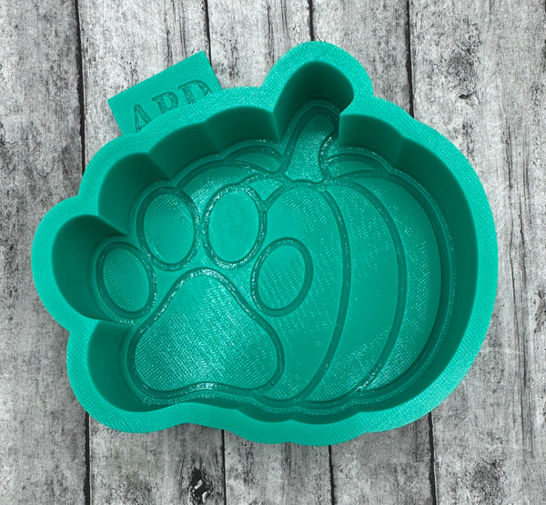 Dog Paw Pumpkin Freshie Silicone Mold