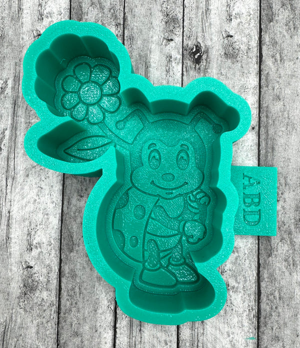Ladybug with Flower Silicone Mold