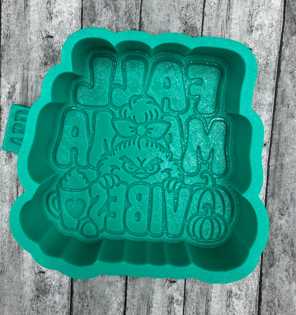 Fall Mama Vibes Grinch Freshie Silicone Mold