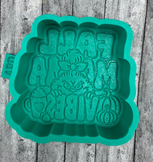 Fall Mama Vibes Grinch Freshie Silicone Mold