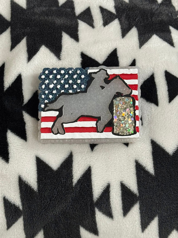 Cowgirl Barrel Racing Freshie Silicone Mold