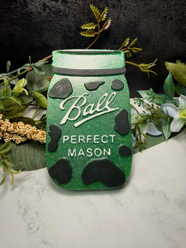 Jar with Cow Spots Freshie Silicone Mold