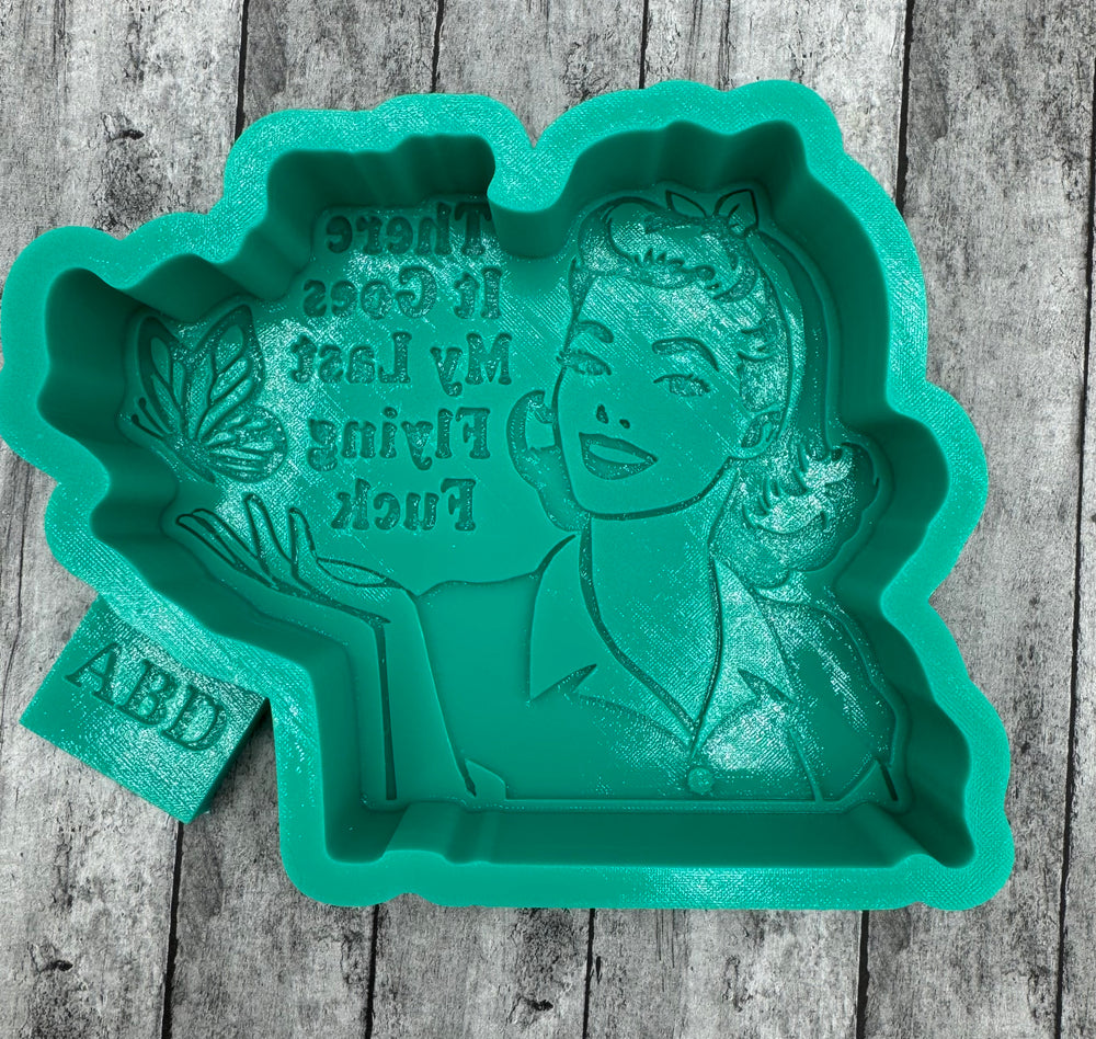 There it goes my last Flying F Freshie Silicone Mold