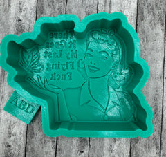 There it goes my last Flying F Freshie Silicone Mold