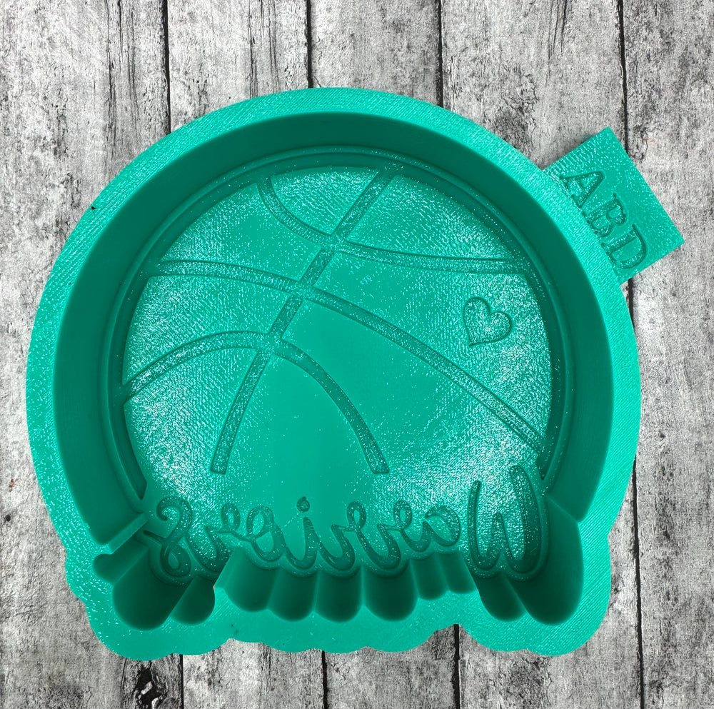 Warriors Basketball Silicone Mold