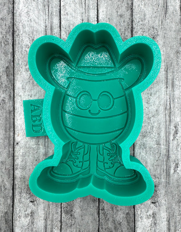 Cowboy Easter Egg Freshie Silicone Mold