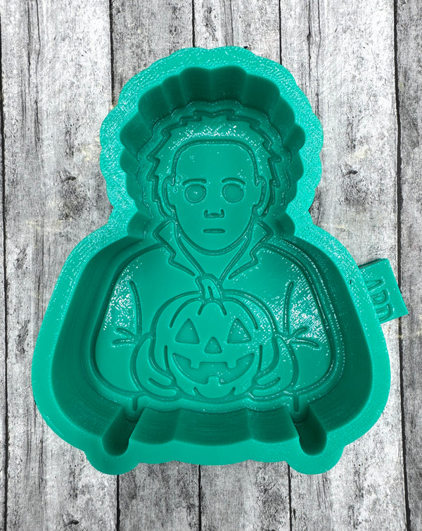 Michael with Pumpkin Freshie Silicone Mold