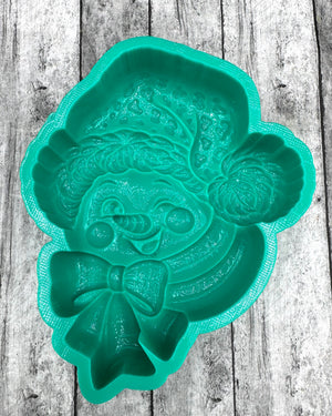 3D Snowman Face Silicone Mold