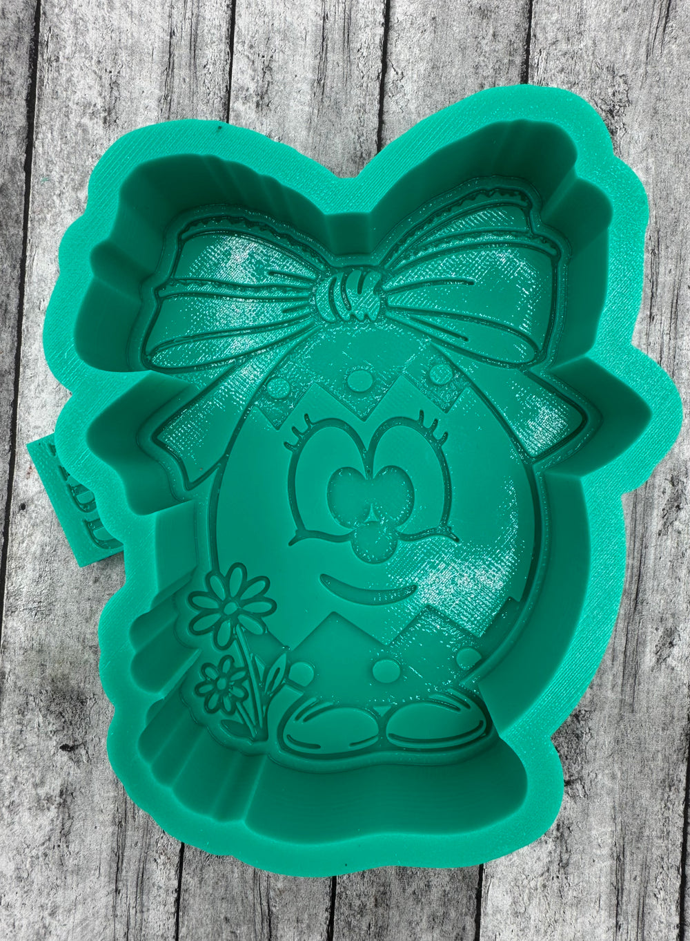 Easter Egg with Bow & Face Freshie Silicone Mold