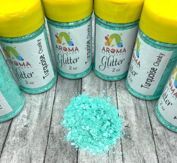 Lt Turquoise Chunky Glitter Mix