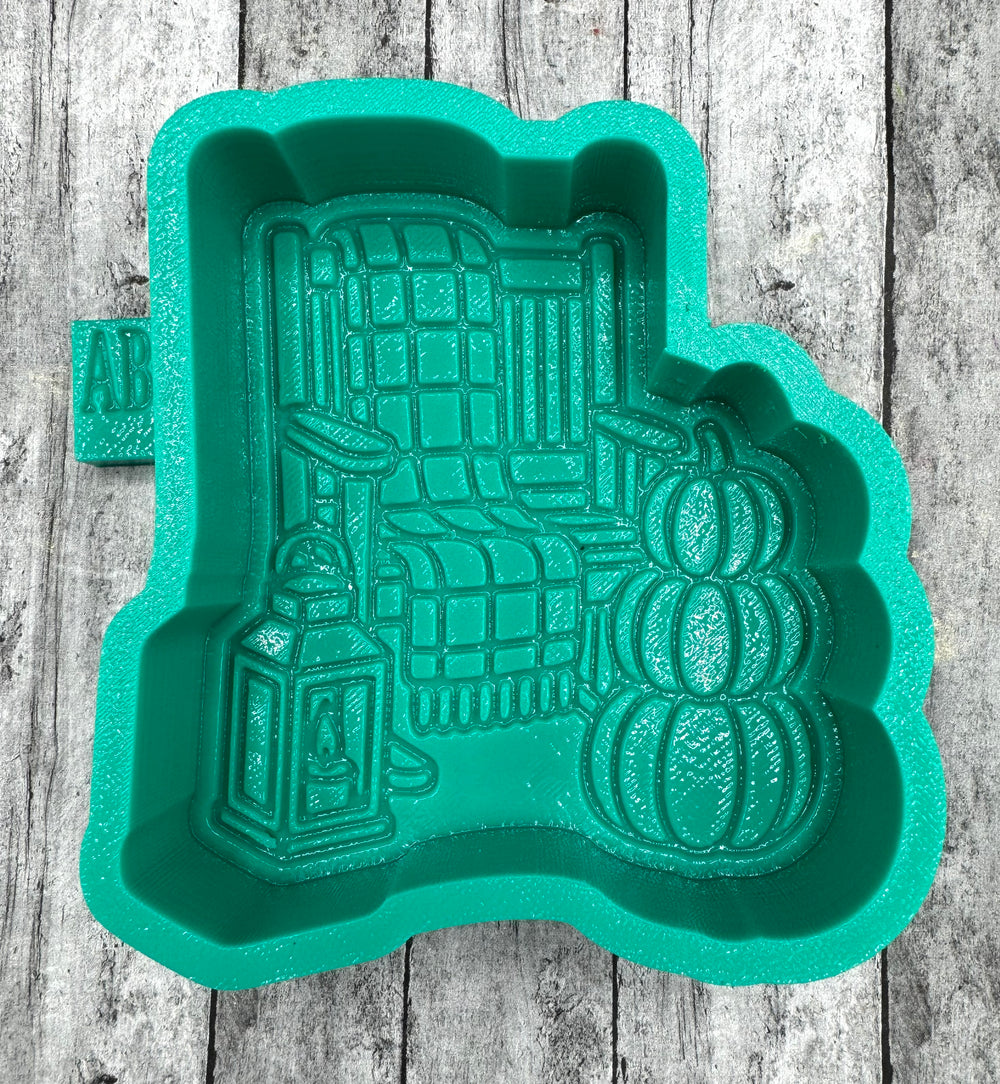 Rocking Chair Fall Scene Freshie Silicone Mold
