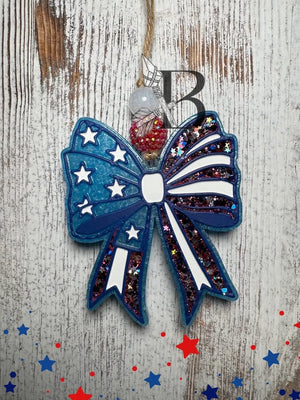 Patriotic Bow Freshie Silicone Mold