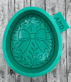 Easter Egg with Vines & Bow  Freshie Silicone Mold