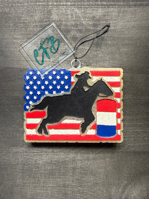 Cowgirl Barrel Racing Freshie Silicone Mold