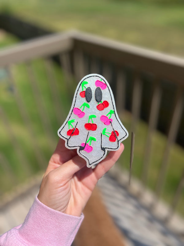 Ghost with Cherries Freshie Silicone Mold