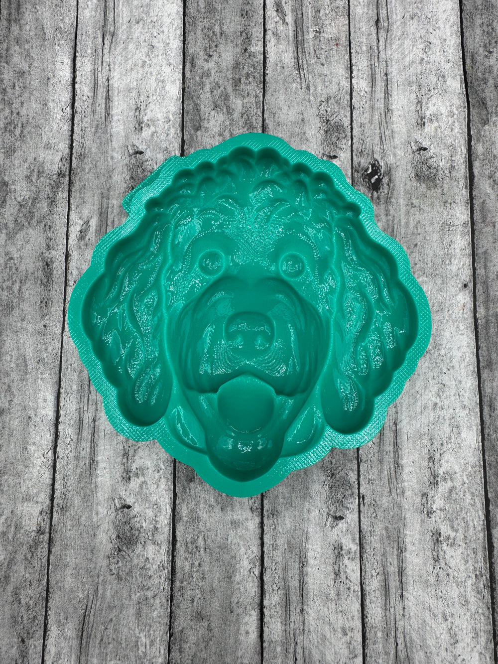 3D Golden Doodle Head Silicone Mold